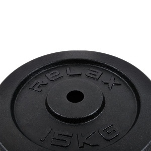 Tegovi set 2x15kg liveni crni RING RX PLO1-15 - Img 4