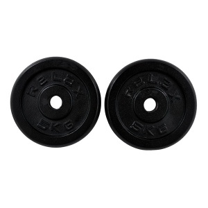 Tegovi set 2x5kg liveni crni RING RX PLO1-5 - Img 3
