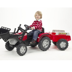 Traktor sa kašikom i prikolicom B984139
