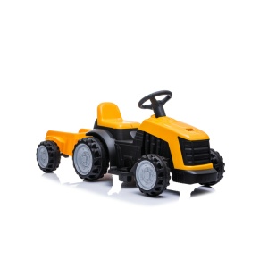 Traktor Sa Prikolicom Žuti