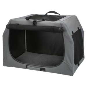 Transportni kavez od platna S M 71x49x51 cm sivi