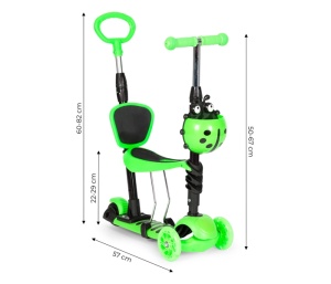 Trotinet 5u1 zeleni BBO Giga S979CGRE - Img 2