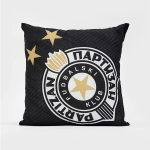 Ukrasni jastuk Partizan 40x40cm crna bela