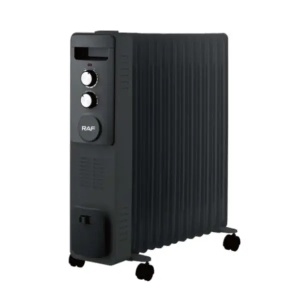 Uljani radijator sa ventilatorom 13 rebara crni 2900W RAF R.1338B