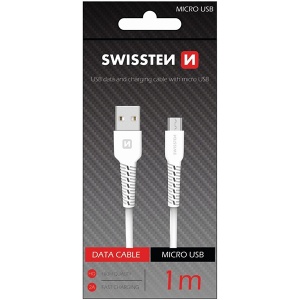 USB Data kabl Micro USB Bela SWISSTEN 156567