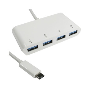 USB Tip-C hub E-Green sa 4 porta, beli - Img 2