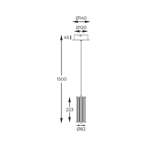 Visilica Cally MD3147-1A-3GT 7W CCT Zuma Line 003064-028419 - Img 4