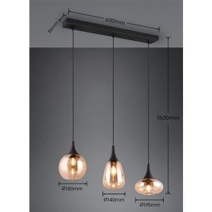 Visilica Lumina 3xE14 Trio Lighting 317000313 - Img 4