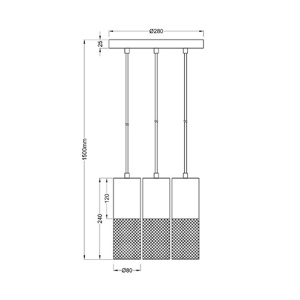 Visilica Tosh 3xE27 Trio Lighting 304330334 - Img 3