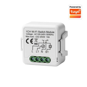 Wi-Fi smart prekidač-modul, 1x10A WFM-SWN01
