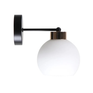 Zidna Lampa Crno Zlatna 1x40 E27 Amanda 15001