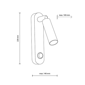 Zidna lampa Enzo 1xG9 TK Lighting 6623 - Img 4