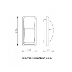 Zidna led lampa 12W 2052/S - Img 3