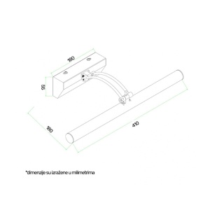 Zidna led lampa 5W 4000K VESTA138 - Img 3