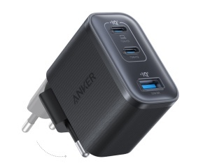Zidni punjač Nano 70W crni Anker GaN 3 porta