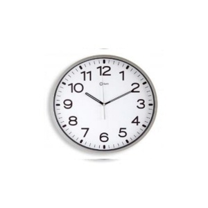 Zidni sat srebrni 30cm Silent CEP11680
