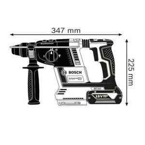 Akumulatorski elektro-pneumatski čekić sa prihvatom GBH 18V-26 Bosch 0611909003 - Img 2
