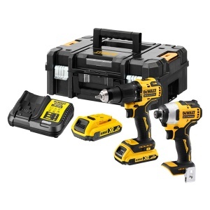 Akumulatorski set - udarna bušilica-odvijač i udarni odvijač DeWalt DCK2062D2T