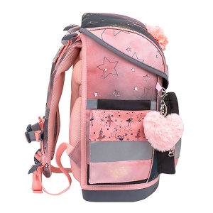 Anatomski ranac za školu Belmil Compact 405-41 Ballerina black pink 30,5x19x37cm - Img 3
