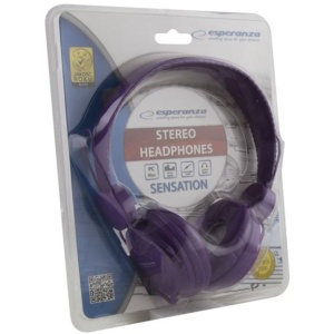 Audio Stereo slušalice ESPERANZA SENSATION PURPLE EH148V - Img 2