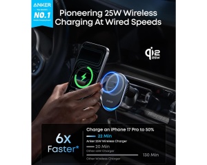 Automobilski bežični punjač Anker Prime 25W MagGo crni - Img 5