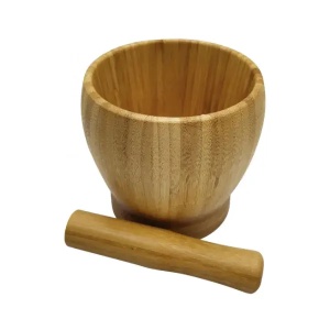 Avan i tučak za začine od bambusa 11,5cm Kinghoff KH1617