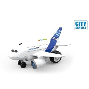 Avion Airbus A sa zvukom i svetlom City Service 42925