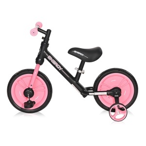 Balans Bicikl Energy 2u1 Black and Pink Lorelli 10050480005 - Img 2