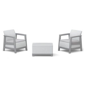 Balkonski set Scandi Linea sa box stolom siva Keter CU 264043