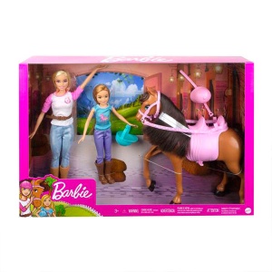 Barbika set Barbi i Stejsi sa konjem Barbie 954555 - Img 4