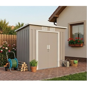 Baštenska Kućica Metalna 216x130x171cm Fortis - A Bež Zen Garden ZG 080200 - Img 6