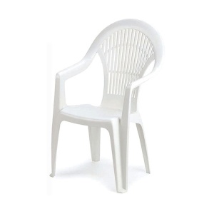 Baštenska stolica plastična Vega bela 030765-864504
