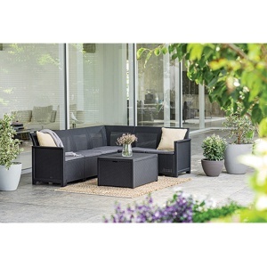 Baštenski set Elodie 6 Seater sa box stolom grafit CU 249596 - Img 2