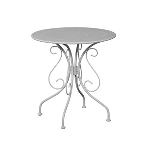 Baštenski sto metalni okrugli 70x71cm beli Green Bay Moka 051189-609072
