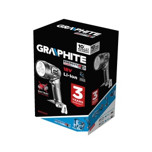 Baterijska lampa 18V bez baterije 260lm 7000K Graphite 58G007 - Img 3