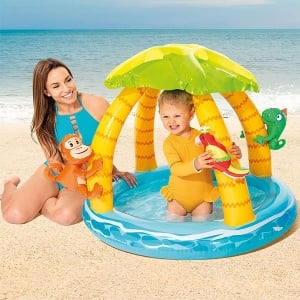 Bazen za bebe Tropsko ostrvo 54,4x28,8x25,1cm Intex 58417NP - Img 2