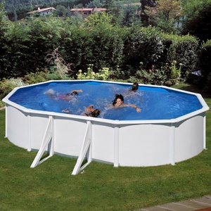 Bazen za dvorište sa čeličnim stranicama Ovalni 7.3x3.75x1.2m GRE 3342