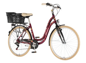 Bicikl 28/19in 155-178cm 6 brzina crveni perla Visitor Fashion Cherry 1282107 - Img 1