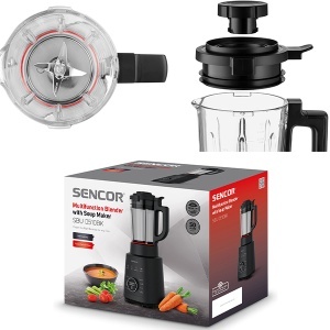 Blender sa funkcijom kuvanja Sencor SBU 0510BK crni 1200W 1.2l - Img 4