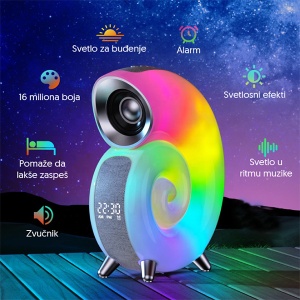 Bluetooth zvučnik 8W 18x22x7,5cm RGB plavi 17577-5959BL - Img 3