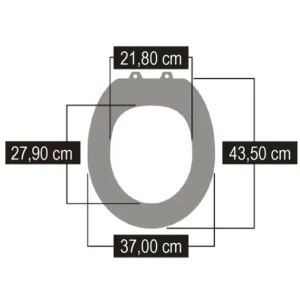 Daska za WC šolju medijapan bež Pergamon DKSH17 - Img 2