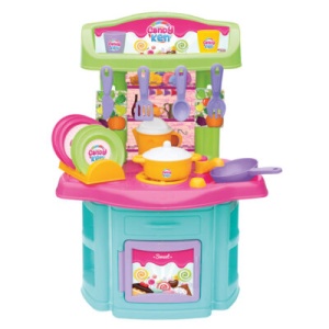 Dečija plastična kuhinja sa sudovima Candy&Ken 54x36x13cm - Img 3