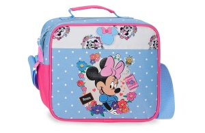 Dečija Torba Na Rame Disney Minnie Flowers Poliester 21x25x11cm plava roze