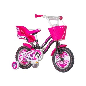 Dečiji bicikl Little Hearts 12in roze bela 1120000