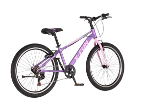 Dečiji MTB bicikl 24/13in 6 brzina 132-155cm ljubičasti X-bike X Fun 1424250 - Img 2