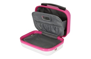 Dečiji neseser Movom Happy Time 29x21x15cm ABS 9,14L bela roze - Img 3