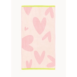 Dečiji peškir za plažu Srce 70x140cm roze - Img 2