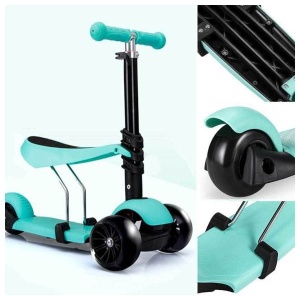 Dečiji scooter 3u1 sa sedištem i korpicom 243187 - Img 3
