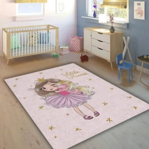 Dečiji tepih 120x180cm Princeza i jednorog 87693 - Img 2