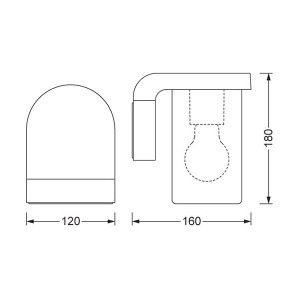 Dekorativna fasadna lampa CASCADE Osram O54337 - Img 2
